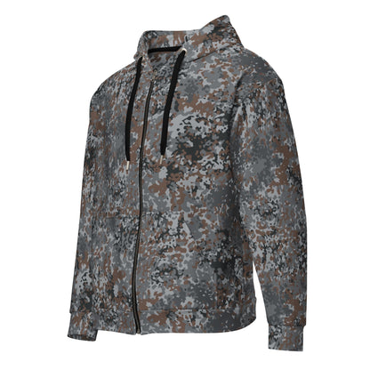 German Flecktarn Urban CAMO Unisex Zip Hoodie