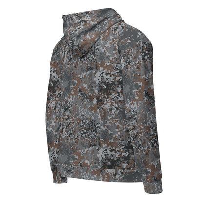 German Flecktarn Urban CAMO Unisex Zip Hoodie