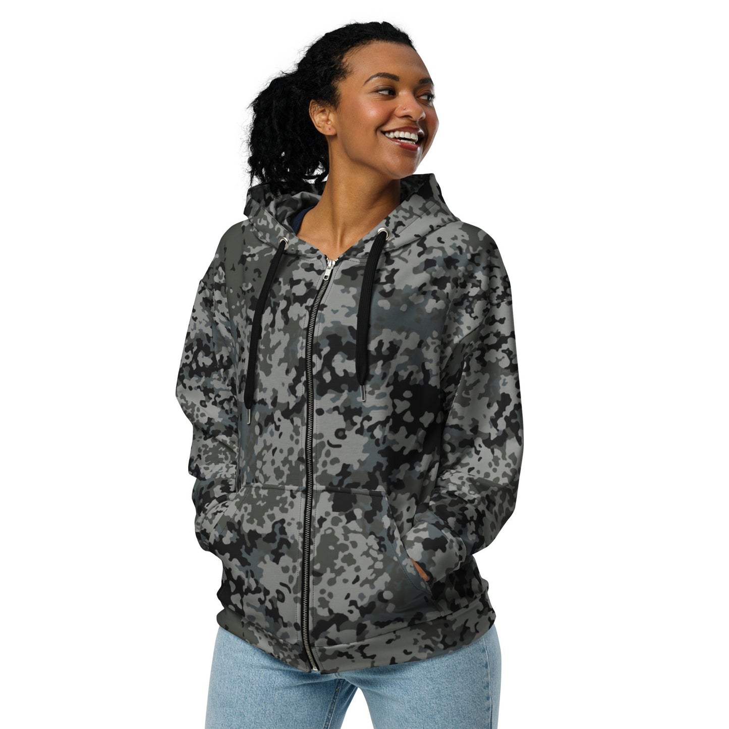 German Flecktarn Urban CAMO Unisex zip hoodie - Zip Hoodies