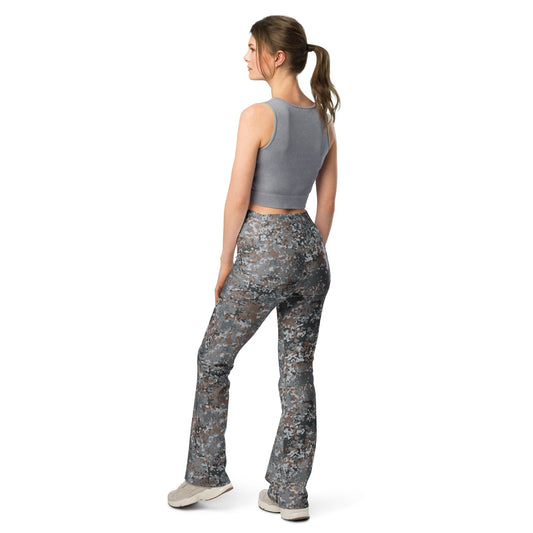 German Flecktarn Urban CAMO Womens Flare Leggings