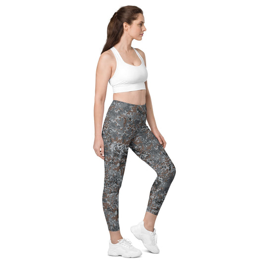 German Flecktarn Urban CAMO Womens Leggings with Pockets - 2XS