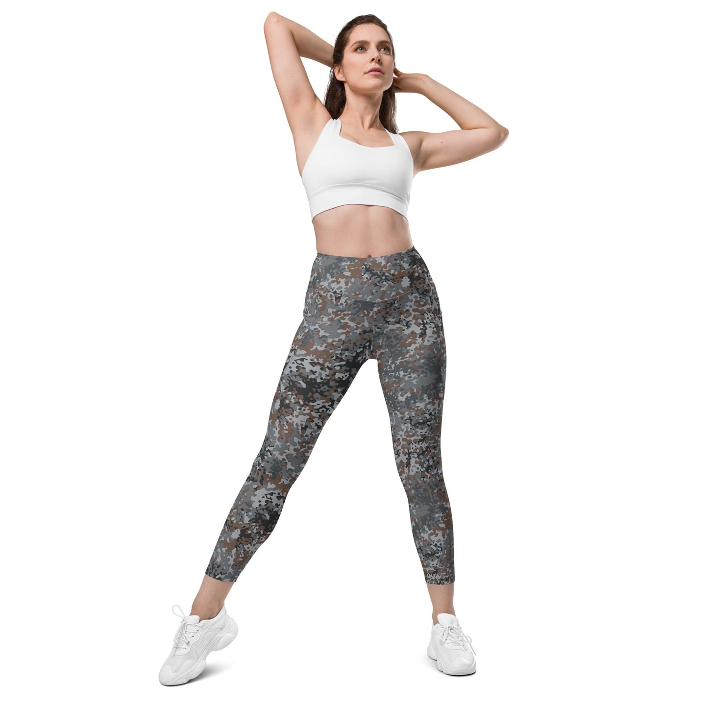 German Flecktarn Urban CAMO Womens Leggings with Pockets