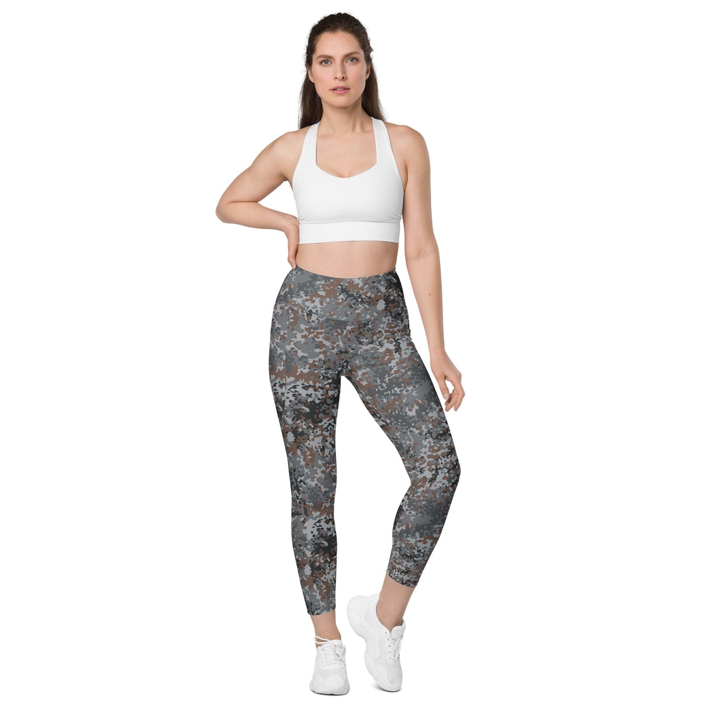 German Flecktarn Urban CAMO Womens Leggings with Pockets