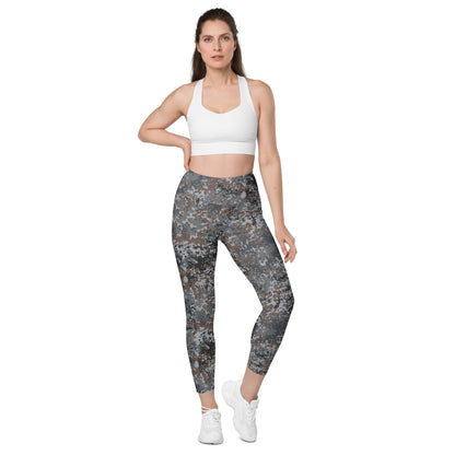 German Flecktarn Urban CAMO Womens Leggings with Pockets