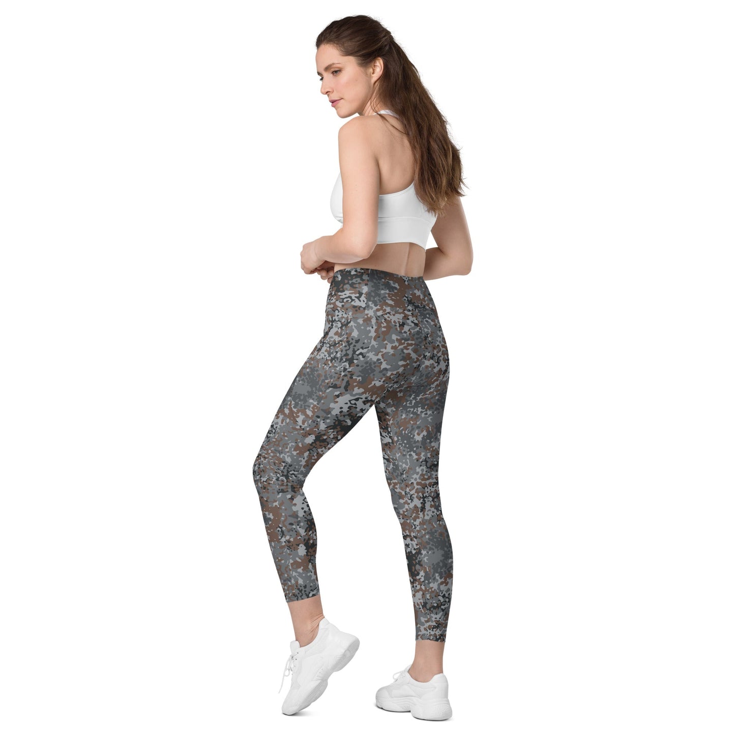 German Flecktarn Urban CAMO Womens Leggings with Pockets
