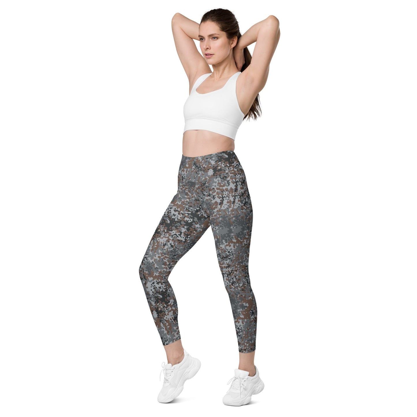 German Flecktarn Urban CAMO Womens Leggings with Pockets