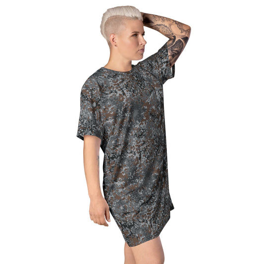German Flecktarn Urban CAMO Womens T-Shirt Dress