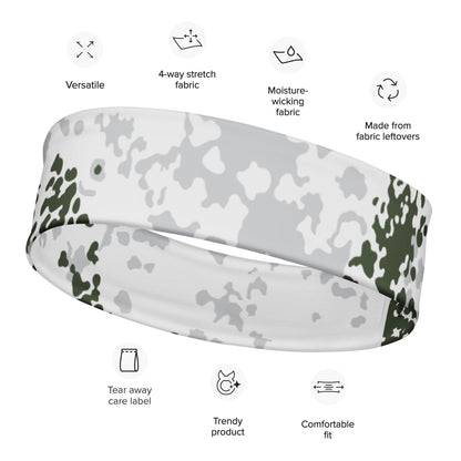 German Flecktarn Winter CAMO Headband - M