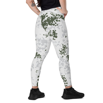 German Flecktarn Winter CAMO Leggings with pockets - 2XS - Womens With Pockets