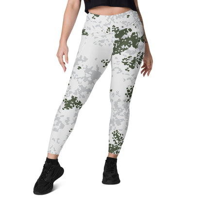 German Flecktarn Winter CAMO Leggings with pockets - Womens With Pockets