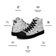 Flecktarn Bundeswehr Winter CAMO Mens High-Top Canvas Shoes