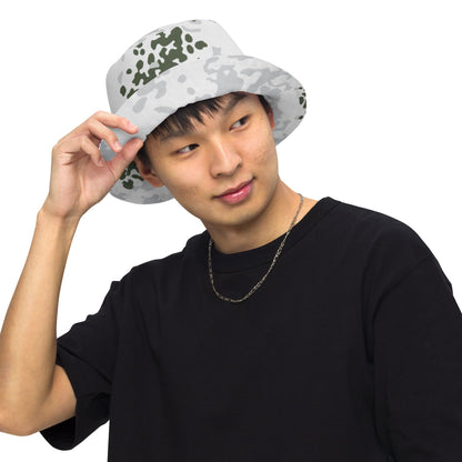 German Flecktarn Winter CAMO Reversible bucket hat - Bucket Hat