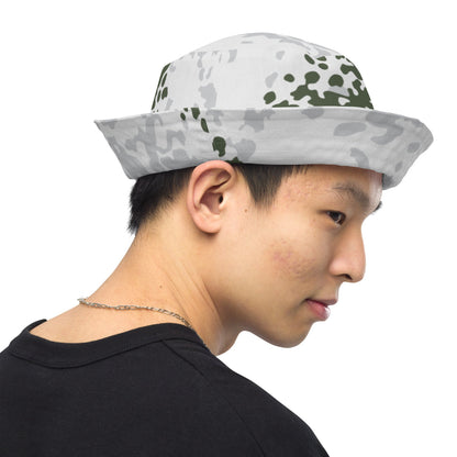 German Flecktarn Winter CAMO Reversible bucket hat - Bucket Hat