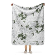 Flecktarn Bundeswehr Winter CAMO Sherpa Blanket - 50″×60″