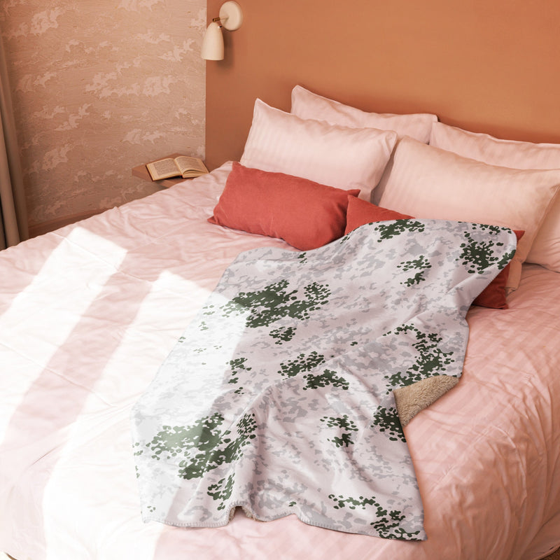 Flecktarn Bundeswehr Winter CAMO Sherpa Blanket