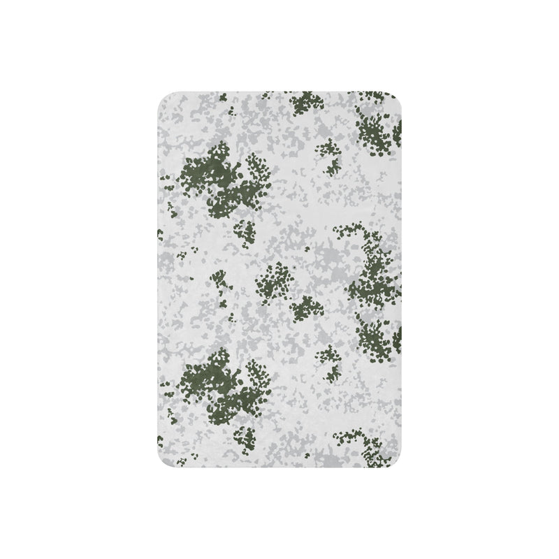 Flecktarn Bundeswehr Winter CAMO Sherpa Blanket