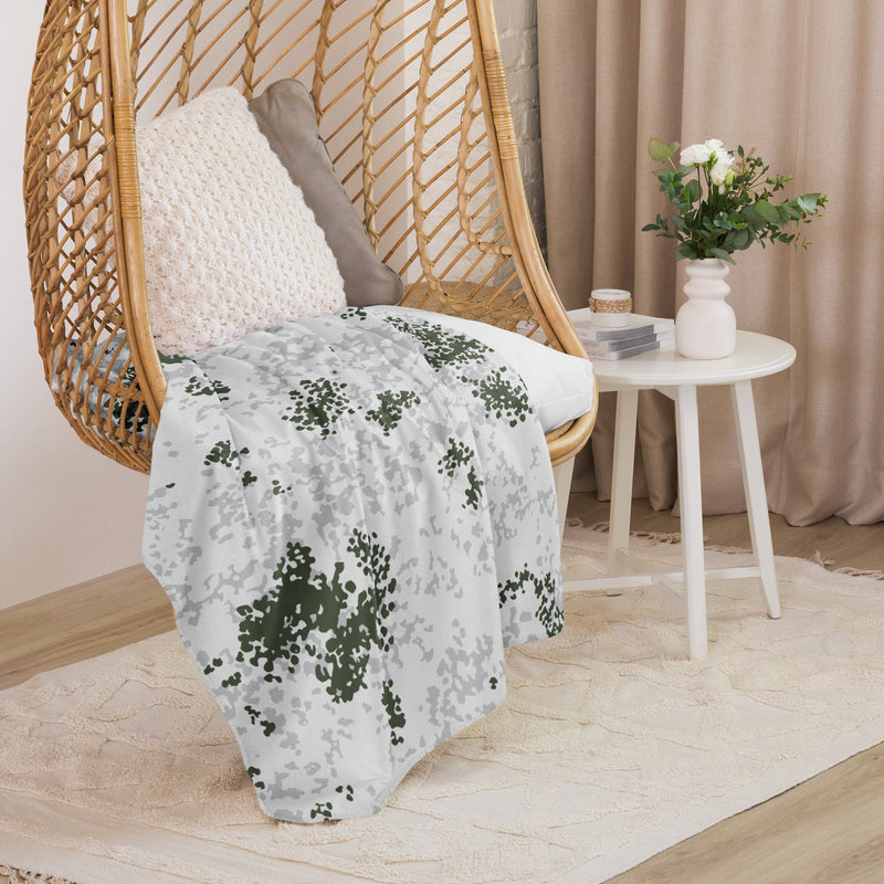 Flecktarn Bundeswehr Winter CAMO Sherpa Blanket
