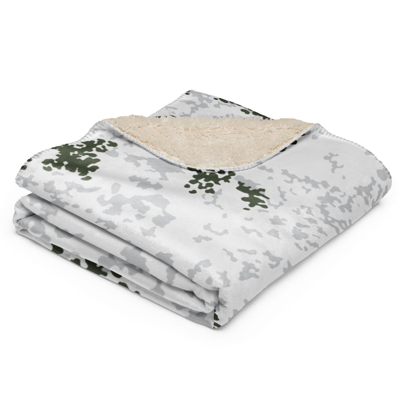 Flecktarn Bundeswehr Winter CAMO Sherpa Blanket
