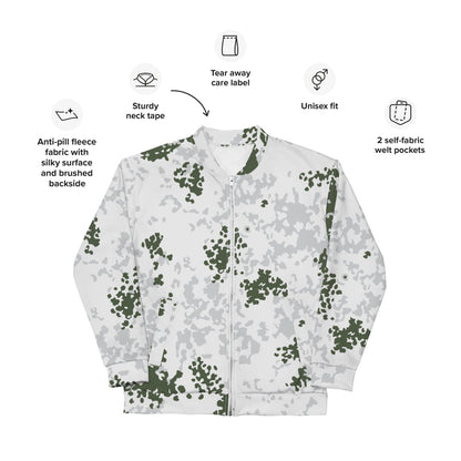 German Flecktarn Winter CAMO Unisex Bomber Jacket