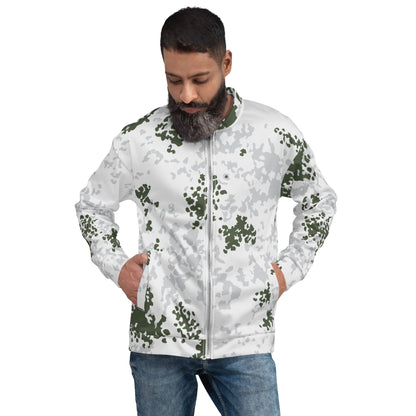 German Flecktarn Winter CAMO Unisex Bomber Jacket