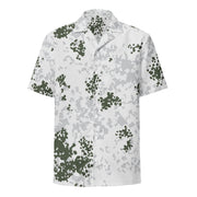 Flecktarn Bundeswehr Winter CAMO Unisex Short-Sleeve Button Shirt - Button-Up