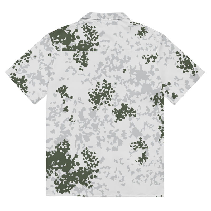 Flecktarn Bundeswehr Winter CAMO Unisex Short-Sleeve Button Shirt - Button-Up