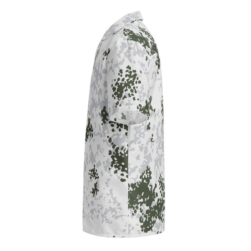 Flecktarn Bundeswehr Winter CAMO Unisex Short-Sleeve Button Shirt - Button-Up