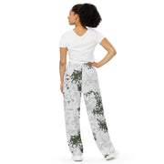 Flecktarn Bundeswehr Winter CAMO Unisex Wide-Leg Leisure Pants - Pant