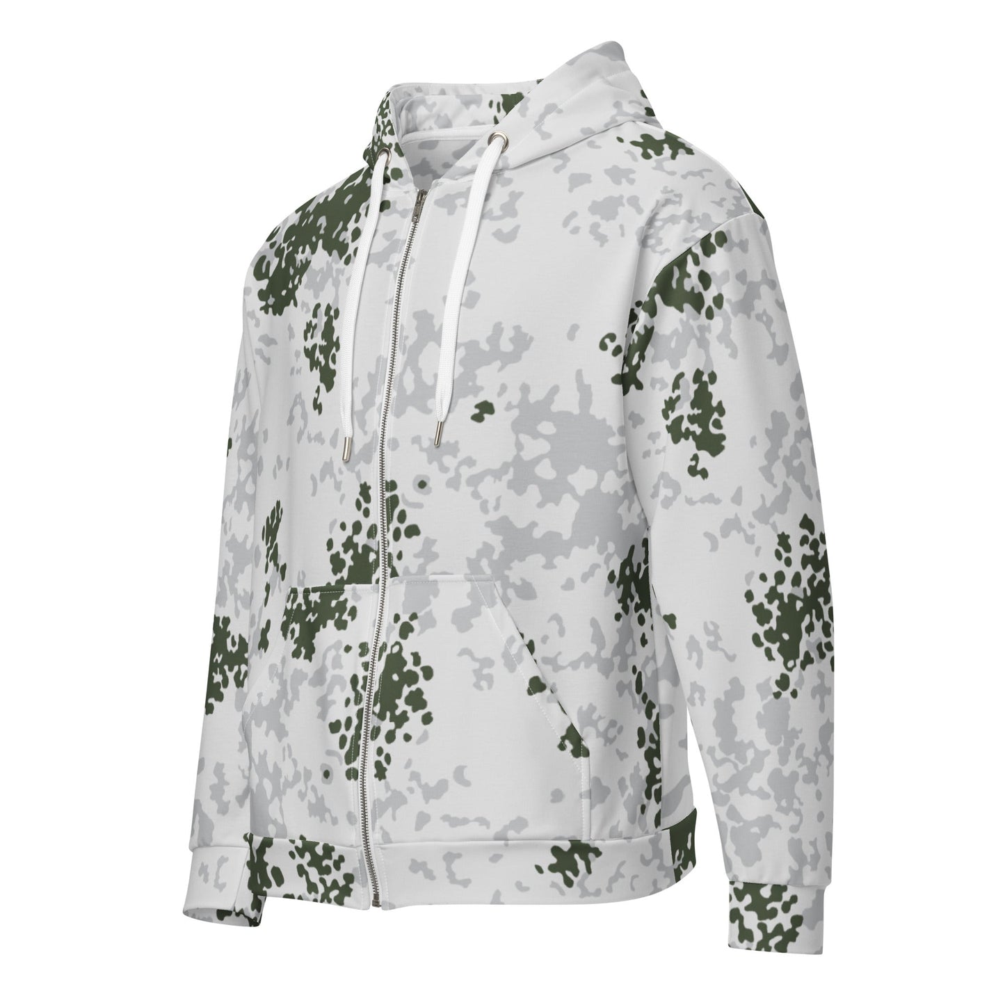 German Flecktarn Winter CAMO Unisex zip hoodie Zip Hoodies