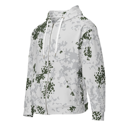 German Flecktarn Winter CAMO Unisex zip hoodie Zip Hoodies