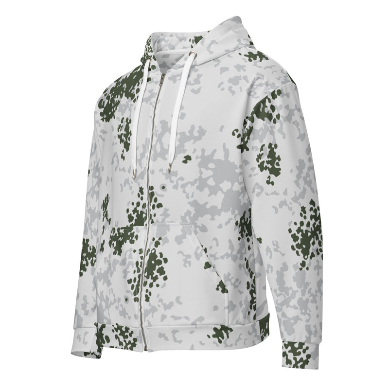 Flecktarn Bundeswehr Winter CAMO Unisex Zip Hoodie