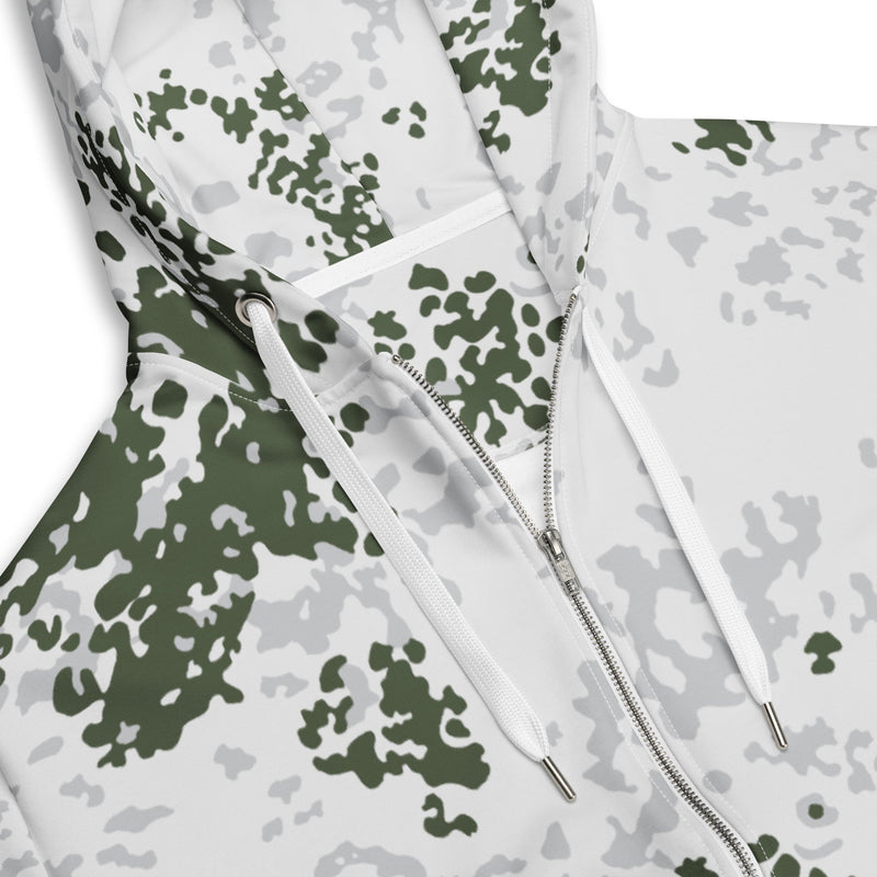 Flecktarn Bundeswehr Winter CAMO Unisex Zip Hoodie