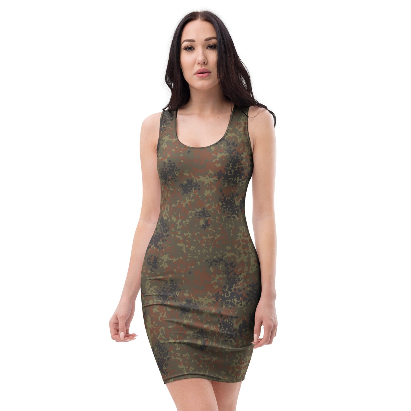 German Flecktarn CAMO Womens Bodycon Dress - XS
