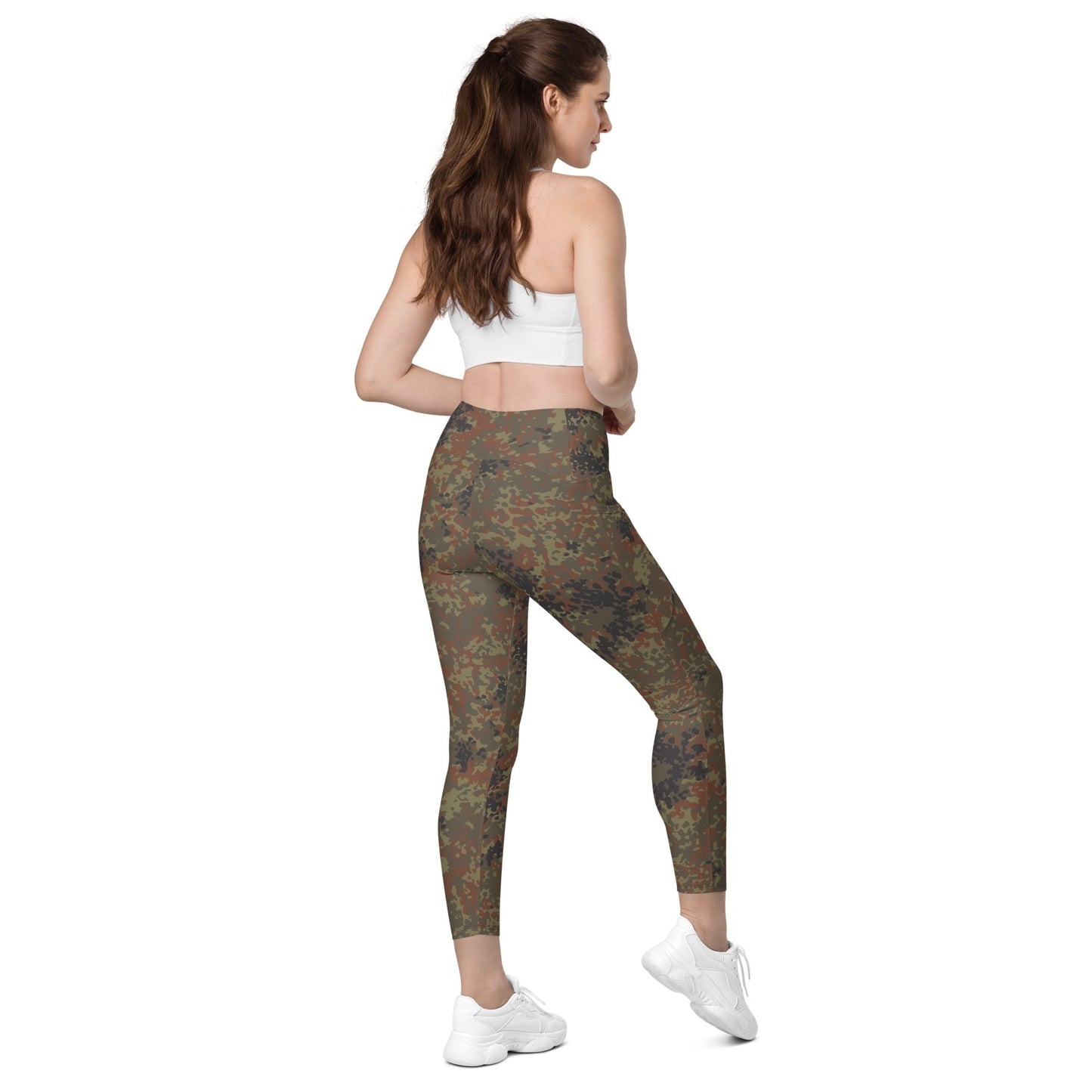German Flecktarn CAMO Womens Leggings with Pockets
