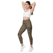 Flecktarn Bundeswehr Woodland CAMO Womens Leggings with Pockets