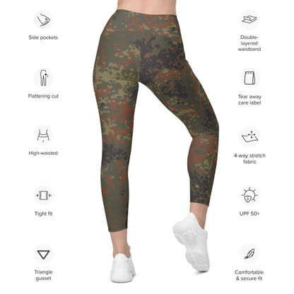 CAMO HQ - Mexican Army Digital CAMO Women's Leggings with pockets