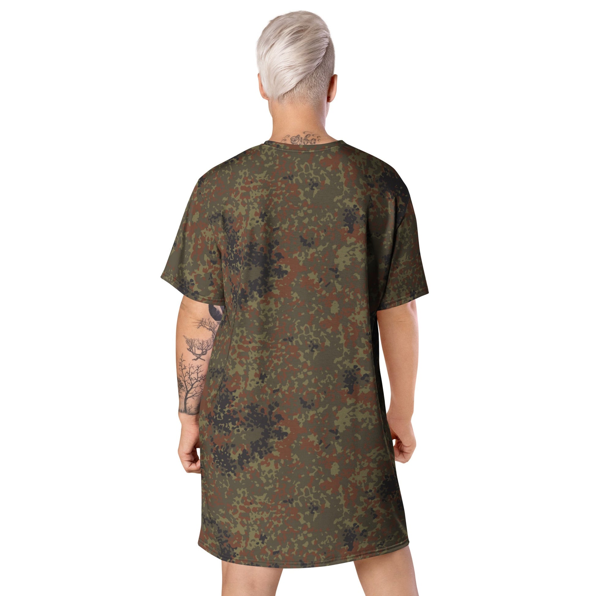 German Flecktarn CAMO Womens T-Shirt Dress