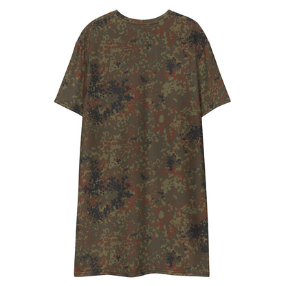 German Flecktarn CAMO Womens T-Shirt Dress
