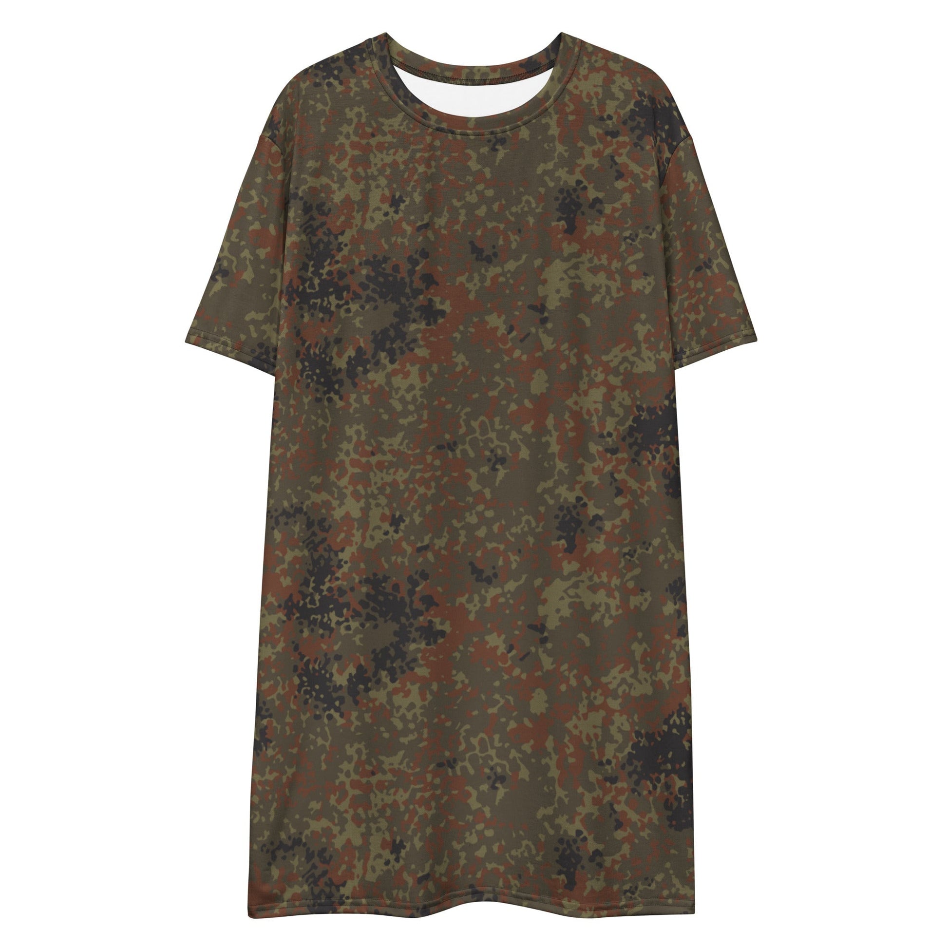 German Flecktarn CAMO Womens T-Shirt Dress