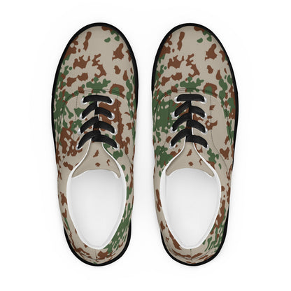 German Flecktarn Wüstentarn Desert CAMO Mens Lace-Up Canvas Shoes - Lace-up