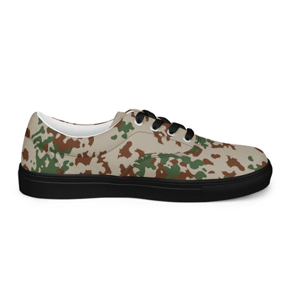 German Flecktarn Wüstentarn Desert CAMO Mens Lace-Up Canvas Shoes - Lace-up
