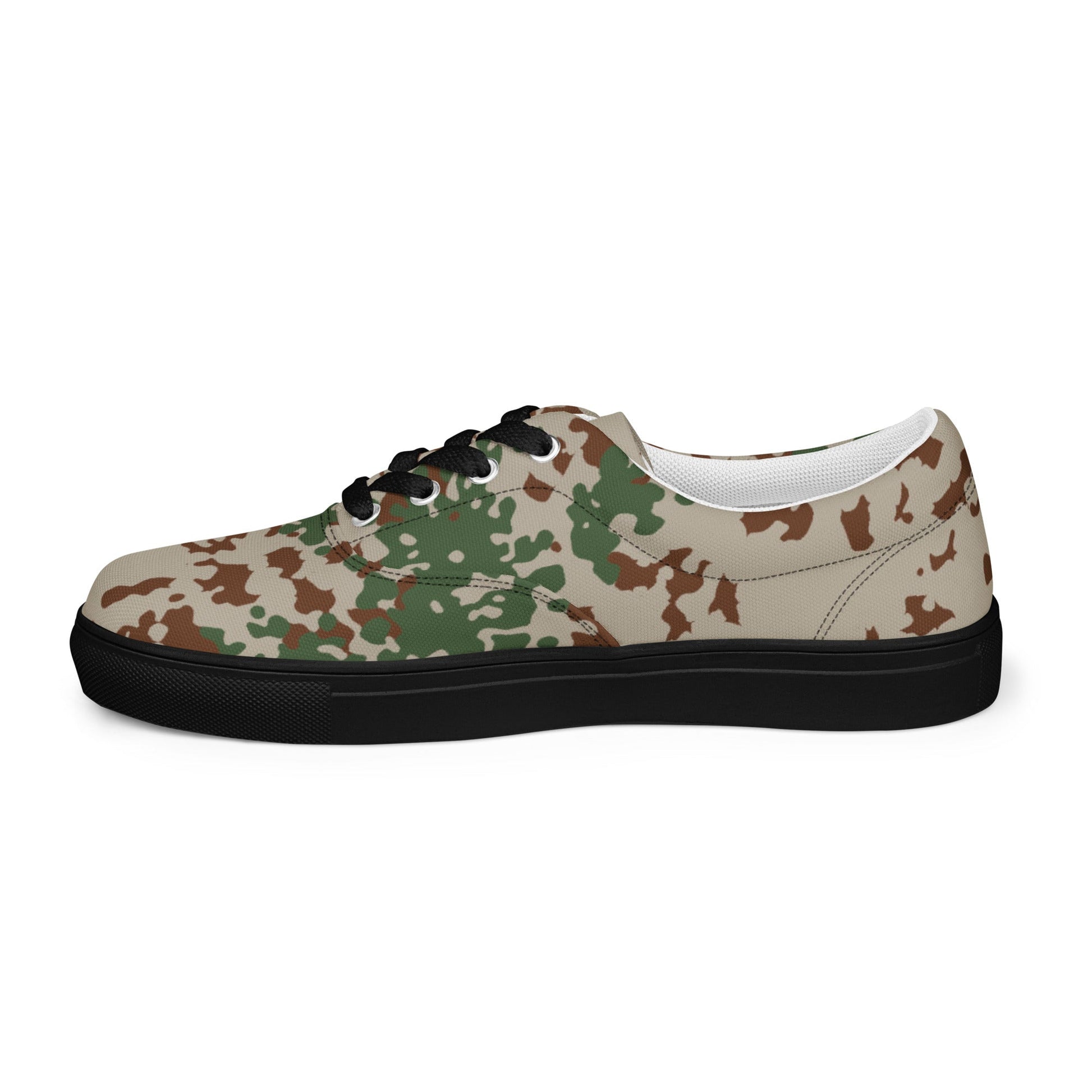 German Flecktarn Wüstentarn Desert CAMO Mens Lace-Up Canvas Shoes - Lace-up
