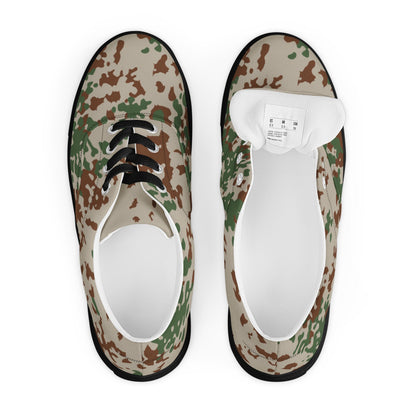 German Flecktarn Wüstentarn Desert CAMO Mens Lace-Up Canvas Shoes - Lace-up