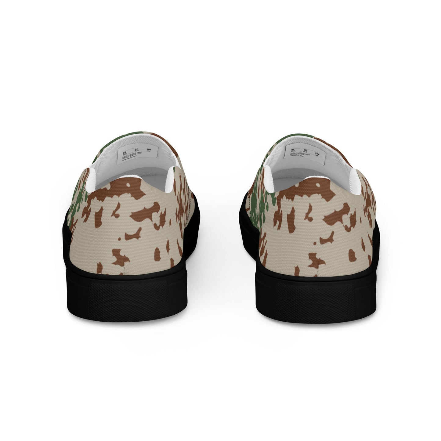 German Flecktarn Wüstentarn Desert CAMO Mens Slip-On Canvas Shoes