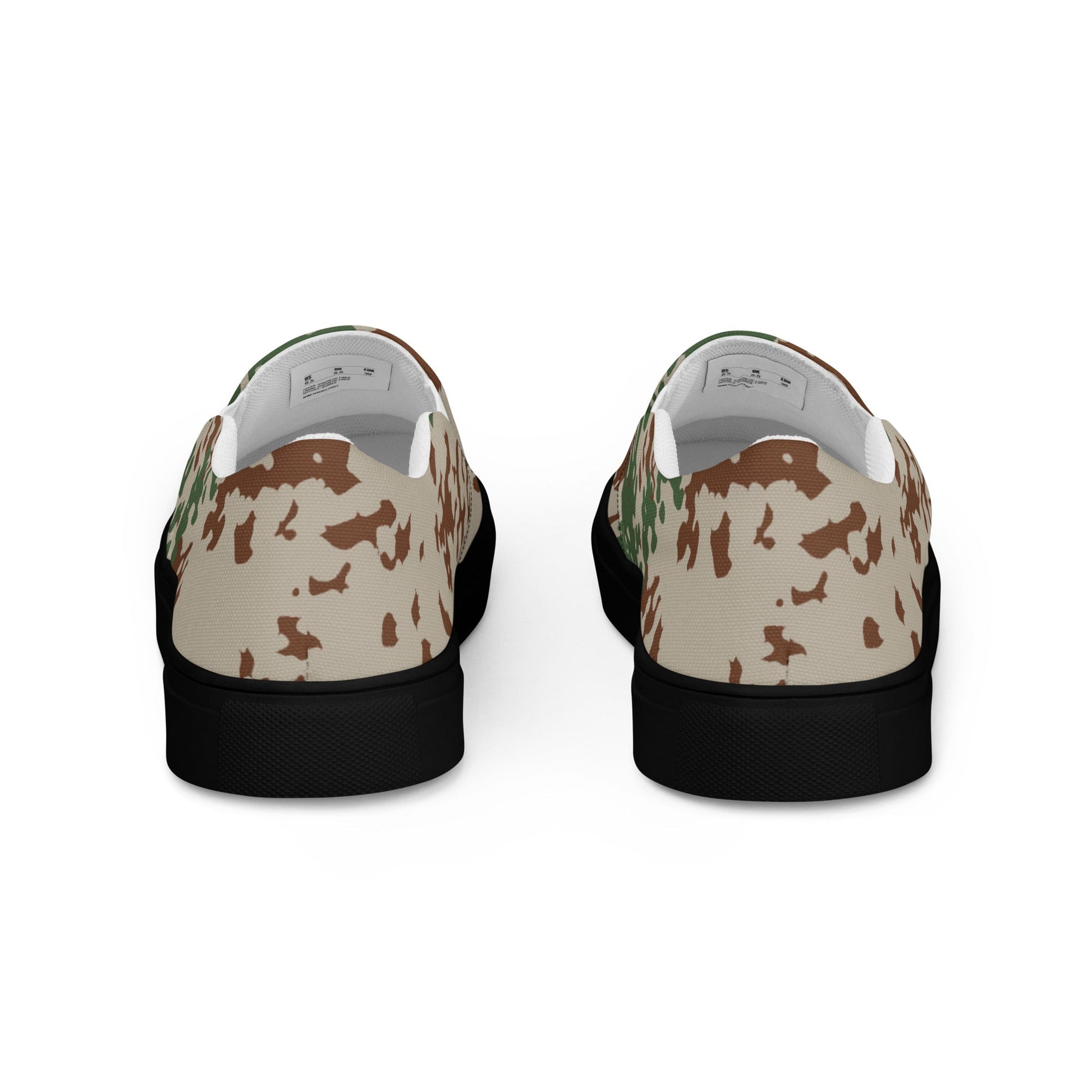 German Flecktarn Wüstentarn Desert CAMO Mens Slip-On Canvas Shoes