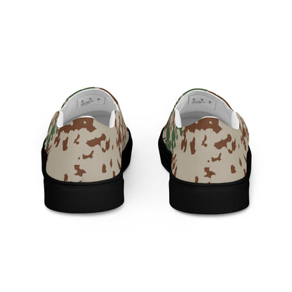 German Flecktarn Wüstentarn Desert CAMO Mens Slip-On Canvas Shoes