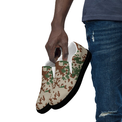 German Flecktarn Wüstentarn Desert CAMO Mens Slip-On Canvas Shoes