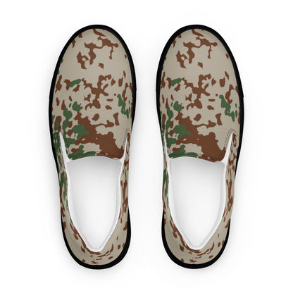 German Flecktarn Wüstentarn Desert CAMO Mens Slip-On Canvas Shoes