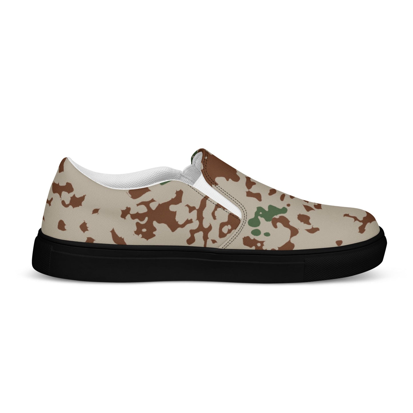 German Flecktarn Wüstentarn Desert CAMO Mens Slip-On Canvas Shoes