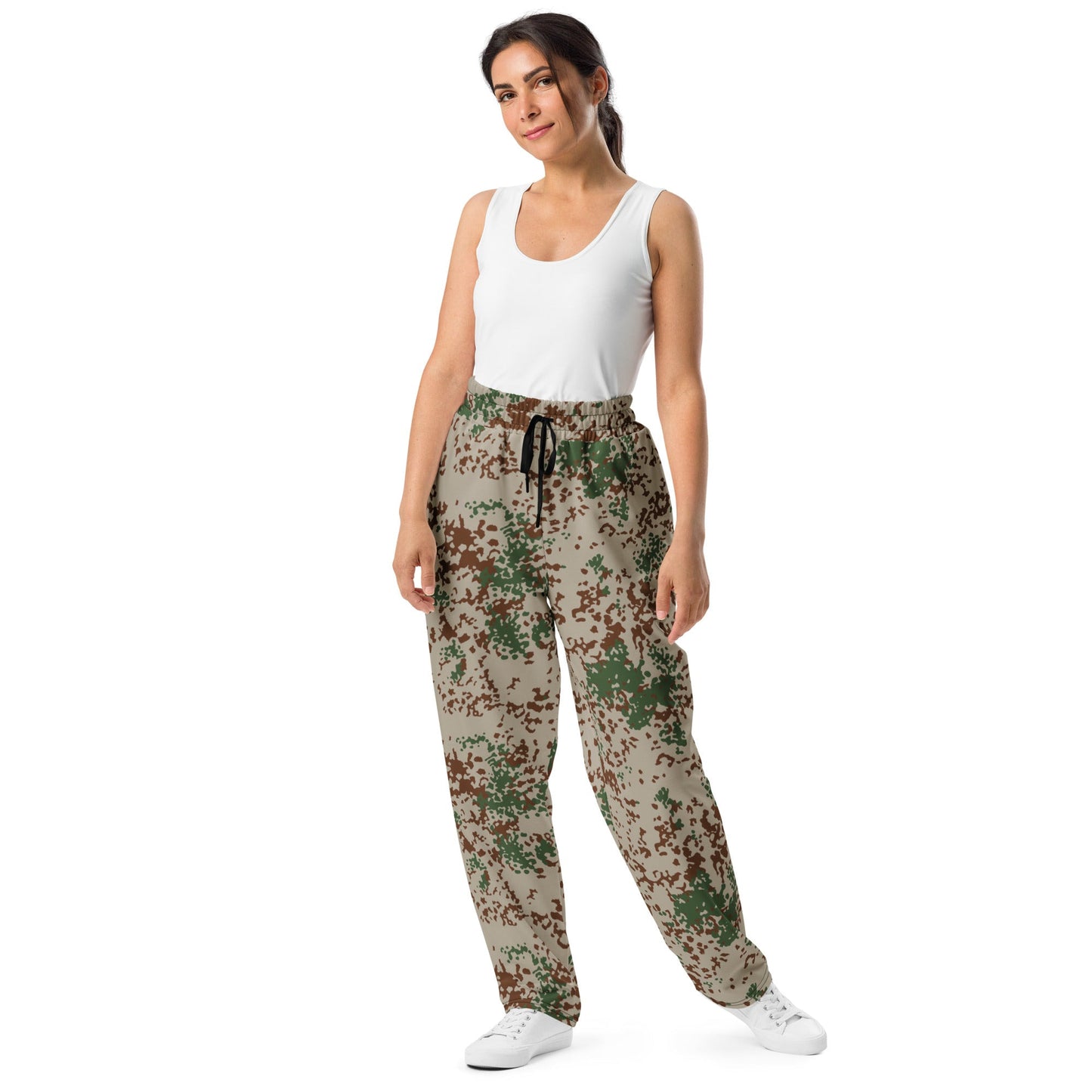 German Flecktarn Wüstentarn Desert CAMO Unisex Wide-Leg Joggers